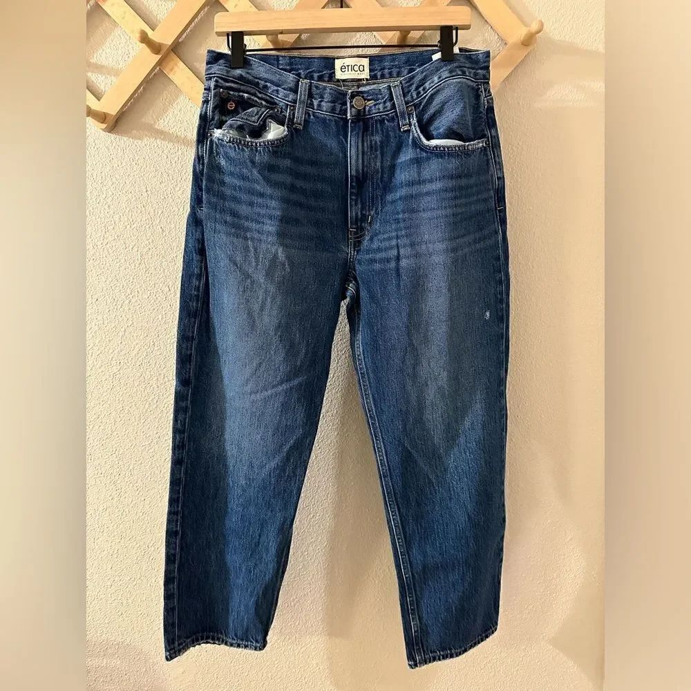 Ética Rhea Mid Rise Straight Jeans Sz 29 - Picture 2 of 10